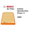 Bosch Air Filter for Hyundai Atoz 1.0 0986 AF2 123